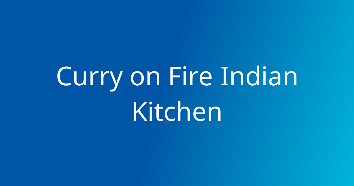 Curry On Fire