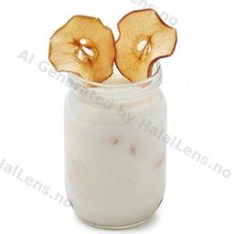 مكونات الحليب مع التفاح