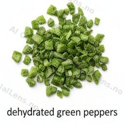 dehydrierte grüne Paprika