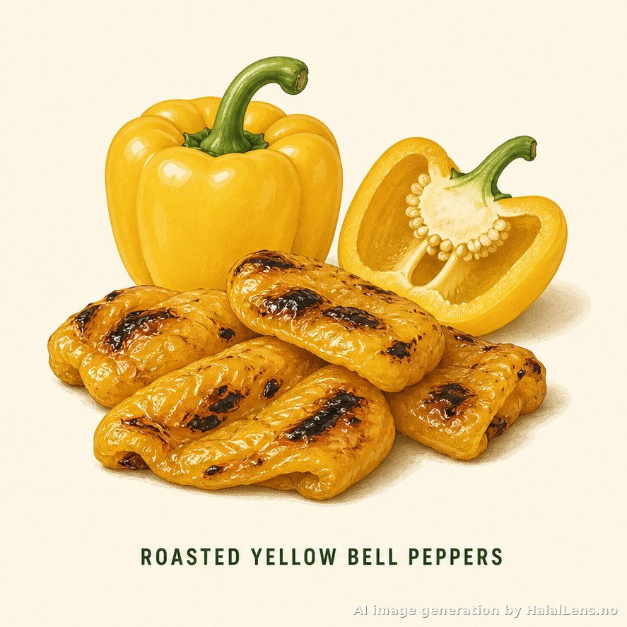 paprika kuning panggang