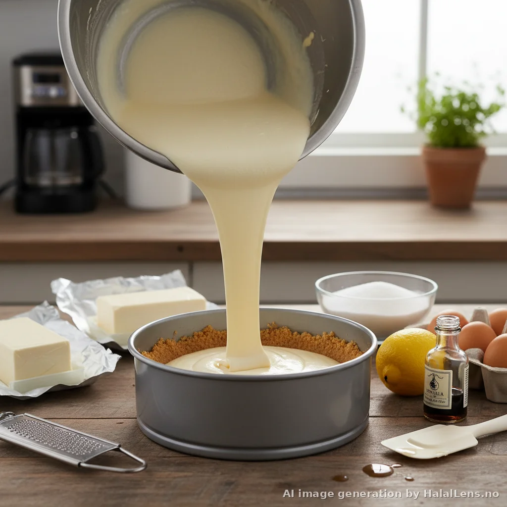 Halal Cheesecake — New York Style Without Gelatin