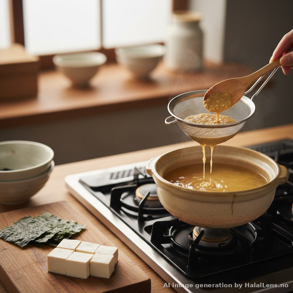Halal Miso Soup — Authentic Japanese Comfort Soup with Tofu and Wakame