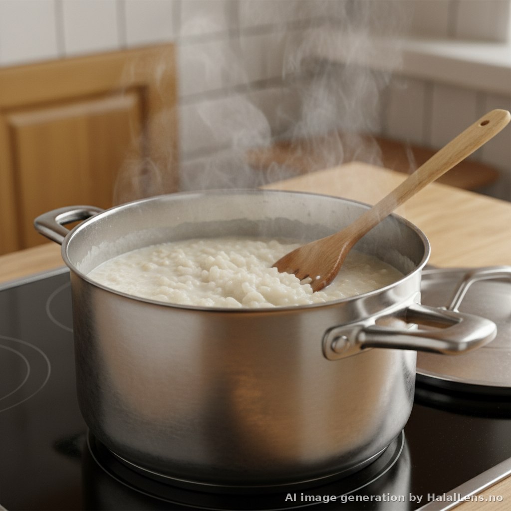 Risgrøt (โจ๊กข้าวสไตล์นอร์เวย์)