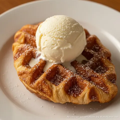 Halal Croffle Recipe — Crispy Korean-French Croissant Waffle Brunch
