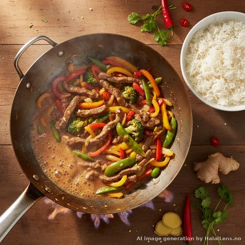Halal Beef Stir Fry — 15-Minute Weeknight Dinner