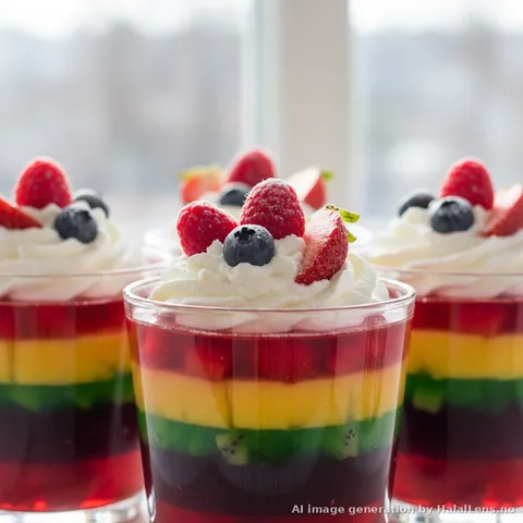 Halal Jello — Fruit Gelatin Dessert Without Pork Gelatin