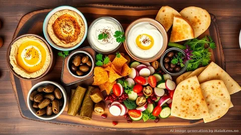 Iftar Mezze Platter — Hummus, Baba Ganoush, Labneh, Fattoush, and More