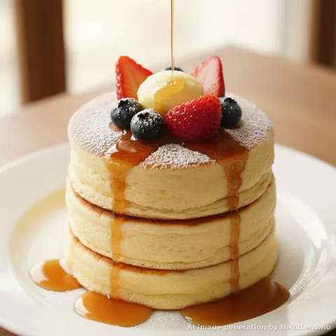 Japanese Soufflé Pancakes - Halal Recipe