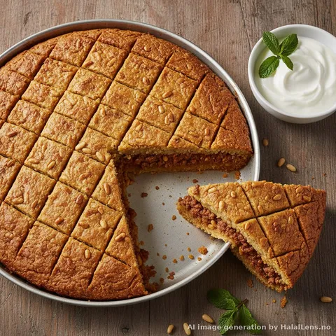 Kibbeh Bil Sanieh — Baked Levantine Bulgur and Lamb with Pine Nuts