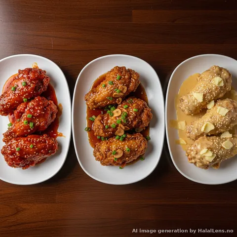 Korean fried chicken yangnyeom soy garlic and honey butter styles
