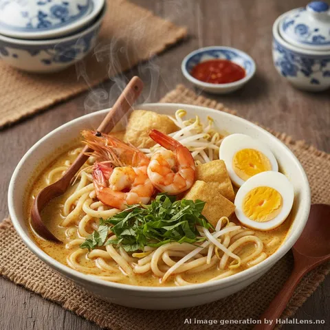 Curry Laksa (Malaysian Spicy Coconut Noodle Soup)