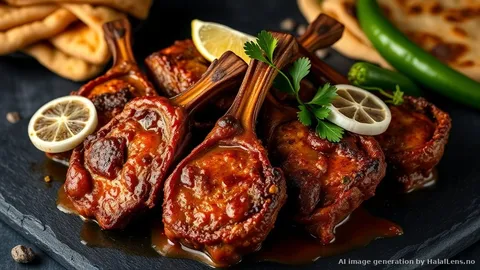 Lamb Chops Masala (Pakistani Spiced Grilled Lamb Chops)