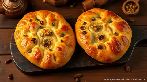 Peshawari Naan (Sweet Coconut, Raisin & Nut Stuffed Naan)