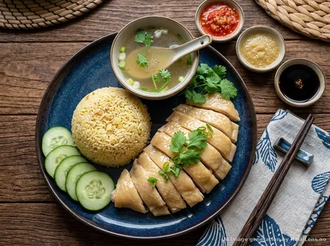 Halal Hainanese Chicken Rice — Singapore's National Dish Made Halal
