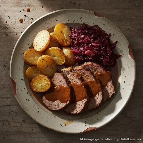 Halal Sauerbraten (German Pot Roast)