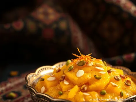 Suji Halwa — Semolina Pudding with Ghee and Cardamom