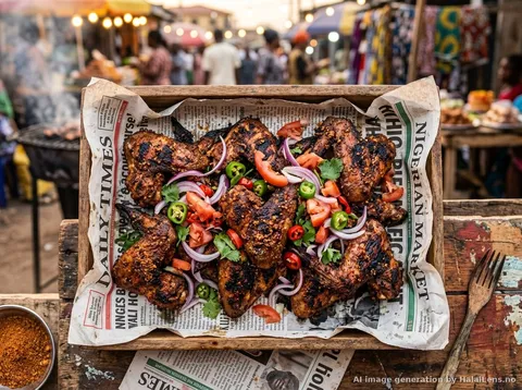 Suya Spice Chicken Wings — Nigerian Street Food Party Snack