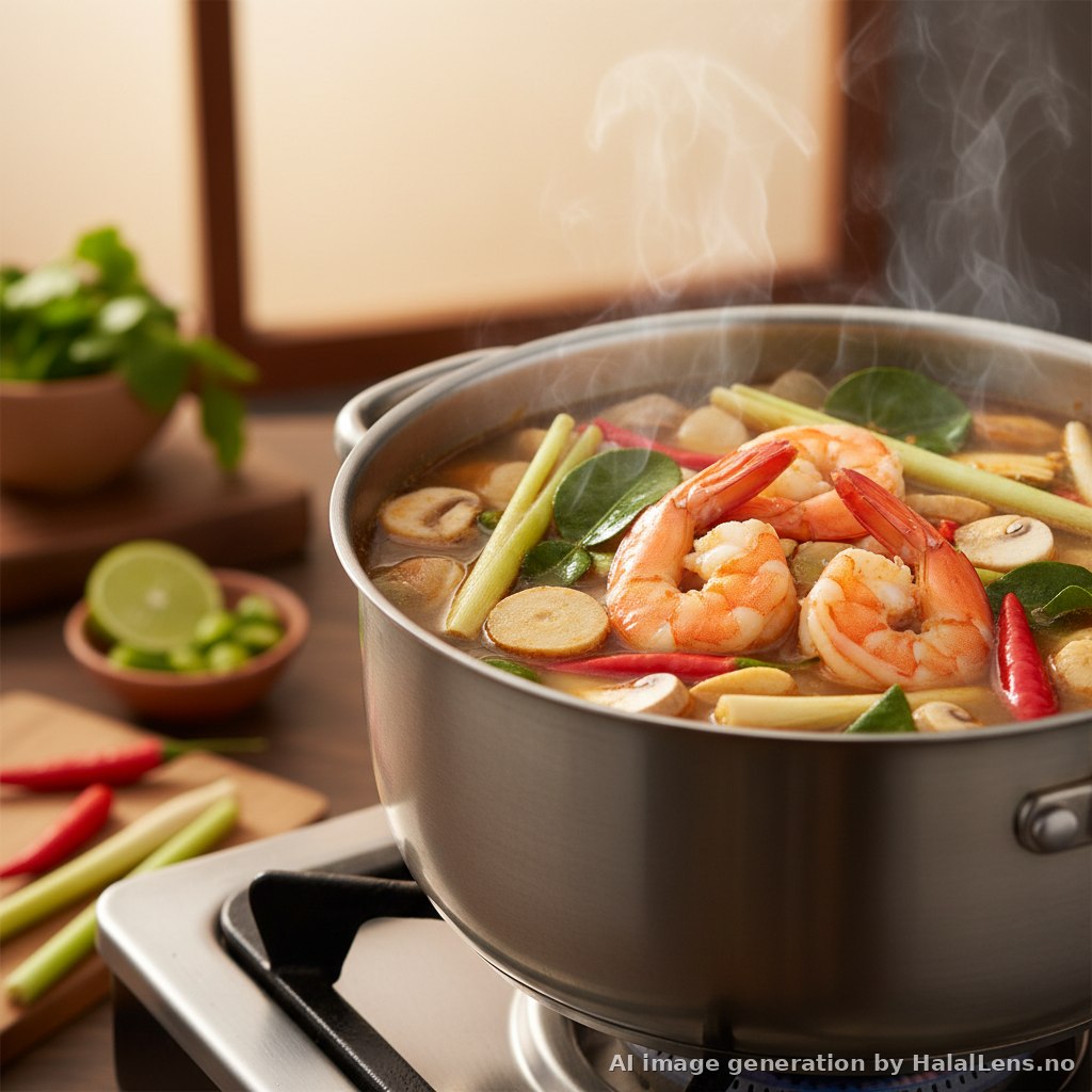 Tom Yum Goong (Traditional Thai Hot-and-Sour Shrimp Soup)